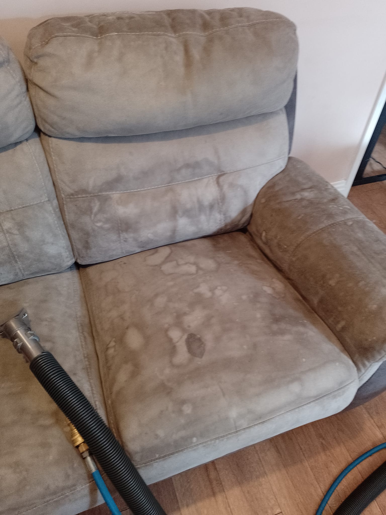 Dirty Sofa Before Maestro Cleaning